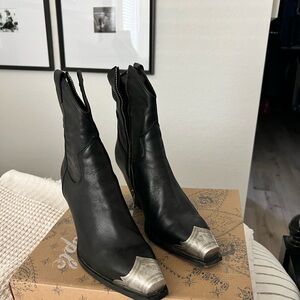Free People Brayden Western Boot - Black